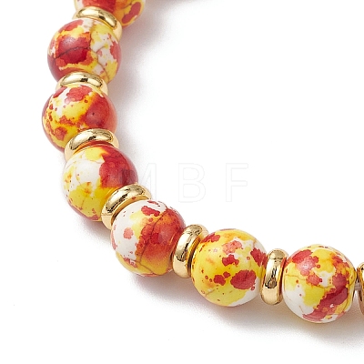 Christmas Alloy Enamel Charm Bracelets BJEW-JB12407-01-1