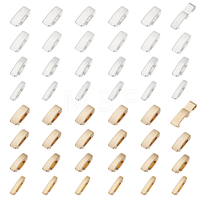 48Pcs 8 Styles Eco-Friendly Brass Watch Band Clasps KK-PH0015-11-1