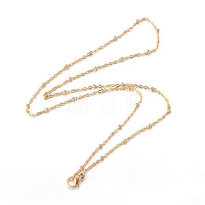 304 Stainless Steel Cable Chain Necklaces NJEW-P147-06-1