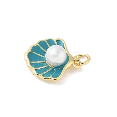 Brass Enamel Pendants KK-B148-03G-02-1