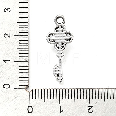 Alloy Rhinestone Pendants FIND-U026-08P-1