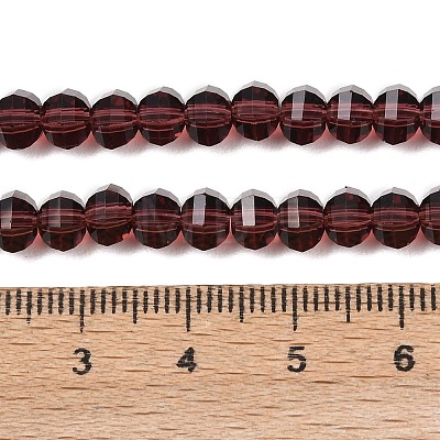 Transparent Glass Beads Strands GLAA-G125-01A-10-1
