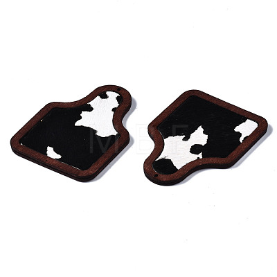Eco-Friendly Cowhide Leather Big Pendants FIND-N049A-09A-04-1