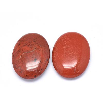 Natural Red Jasper Oval Palm Stone G-P415-54-1