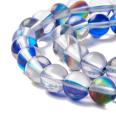 Synthetic Moonstone Beads Strands G-E573-02B-27-1