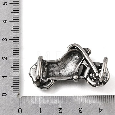 304 Stainless Steel Slide Charms STAS-F356-13AS-01-1