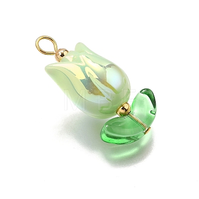 UV Plated Acrylic Pendants X1-PALLOY-TA00270-1