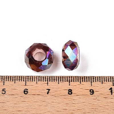 Transparent Glass European Beads GPDL-N005-D14mm-A08-1