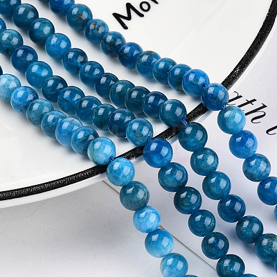 Natural Apatite Beads Strands X-G-S150-18-6mm-1