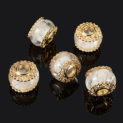5Pcs Alloy European Beads MPDL-TADJ0001-02A-1