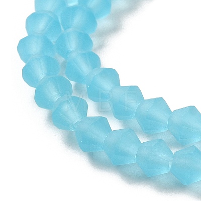 Imitate Austrian Crystal Frosted Glass Beads Strands X-EGLA-A039-T6mm-MD20-1
