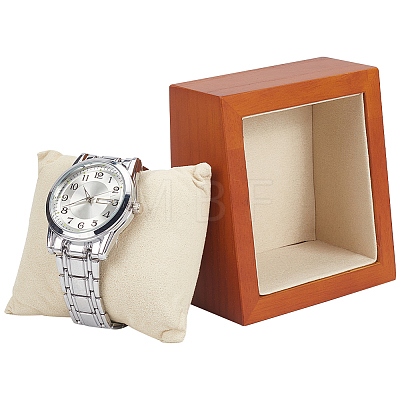 Rectangle Wooden Watch Display Stands ODIS-WH0017-110B-1