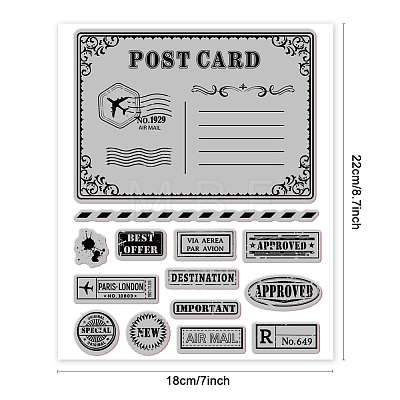 Rubber Clear Stamps DIY-WH0251-017-1
