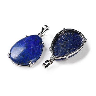 Natural Lapis Lazuli Pendants G-U002-01P-C-1