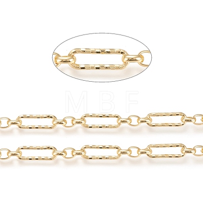 3.28 Feet Handmade Brass Figaro Chains X-CHC-M019-03G-1