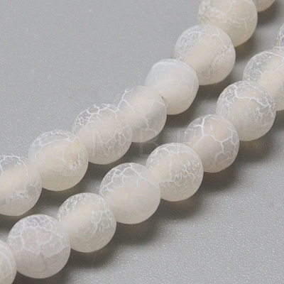 Natural Weathered Agate Bead Strands G-S237-4mm-08-1