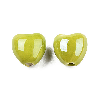 Pearlized Handmade Porcelain Beads X1-PORC-T007-21-09-1