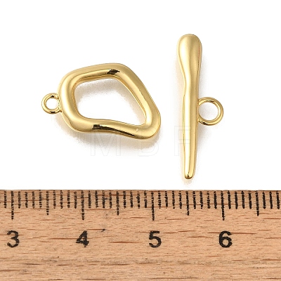 Brass Toggle Clasps KK-H480-04G-1