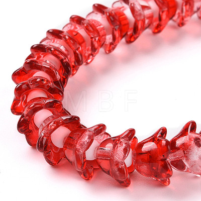 Transparent Glass Beads Strands LAMP-H061-01A-05-1