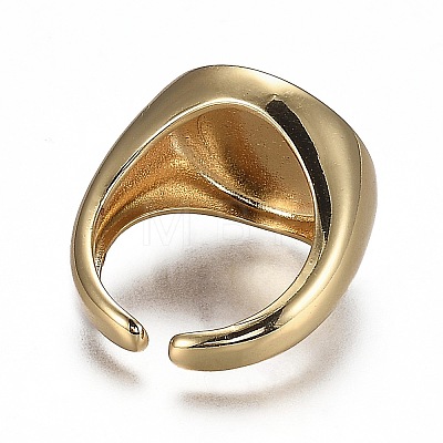 Brass Cuff Rings RJEW-H538-16-1