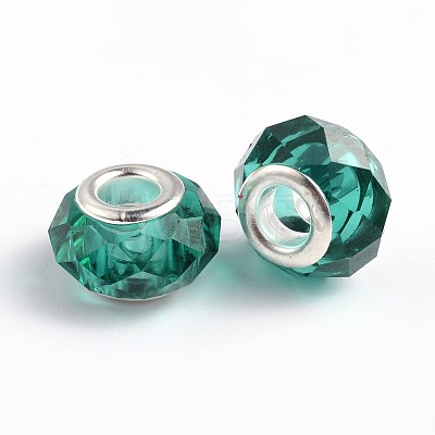 Handmade Glass European Beads X-GPDL25Y-68-1