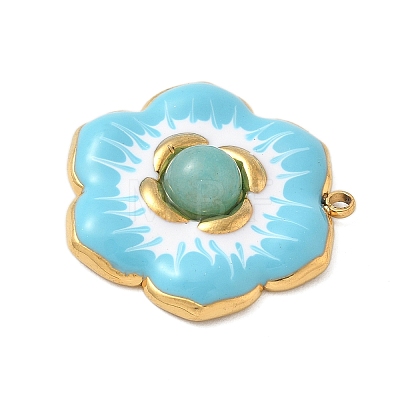Dyed Natural White Jade Pendants STAS-P404-10B-G13-1