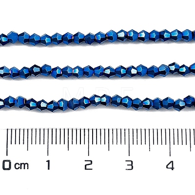 Transparent Electroplate Glass Beads Strands EGLA-A039-T2mm-UA03-1
