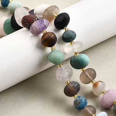 Natural Mixed Gemstone Beads Strands G-H312-A01-A-1