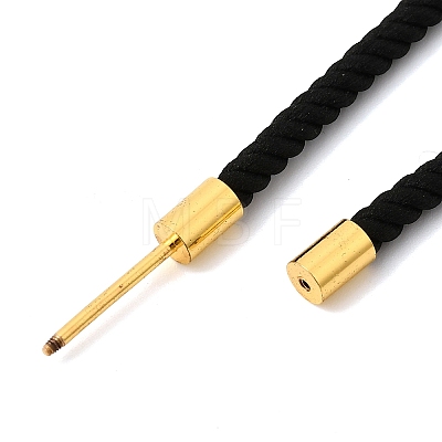 3MM Round Nylon Milan Cord Necklaces Making BJEW-H642-01G-31-1