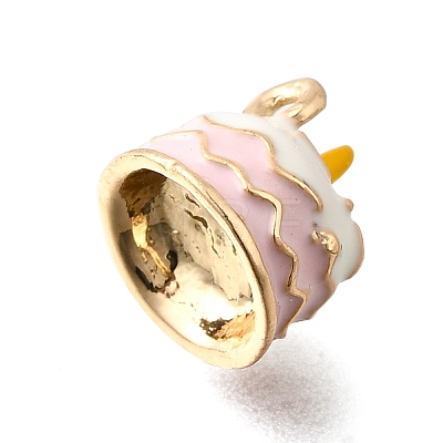 Zinc Alloy Enamel Charms FIND-U029-01G-10-1