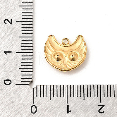 304 Stainless Steel Rhinestone Pendants STAS-P431-07G-1