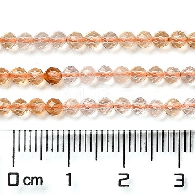 Natural Citrine Beads Strands G-Q002-B04-03-1