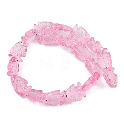 Transparent Glass Enamel Beads LAMP-U004-06R-1