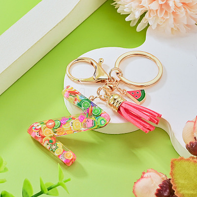 Fruit Series Letter Resin Keychains KEYC-TAC0033-02Z-1