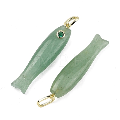 Natural Green Aventurine Carved Pendants GG-CBA8D06-01G-07-1