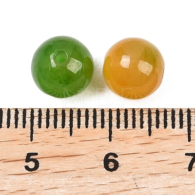 Natural Myanmar Jade Dyed Beads G-D364-11A-1