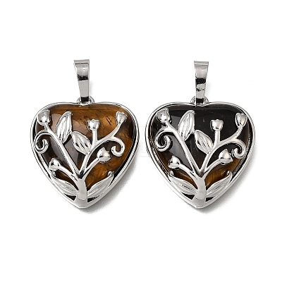 Natural Tiger Eye Pendants GG-CBA7610-04P-09-1