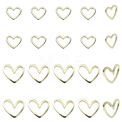 20Pcs 2 Styles Brass Linking Rings KK-YW0002-31-1