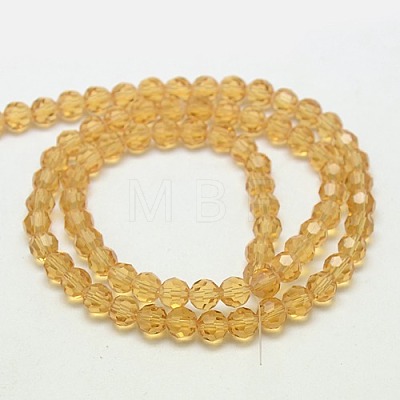 Eco-Friendly Glass Round Beads Strands EGLA-J042-8mm-M02-1