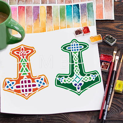 Plastic Drawing Painting Stencils Templates DIY-WH0396-594-1