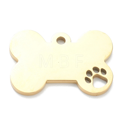 Ion Plating(IP) 304 Stainless Steel Pet Pendants X-STAS-B016-04G-1
