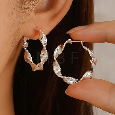 Brass Hoop Earrings WG72D12-02-1