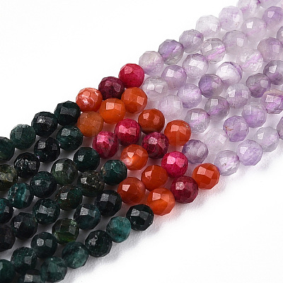 Natural Mixed Gemstone Beads Strands G-D080-A01-03-24-1