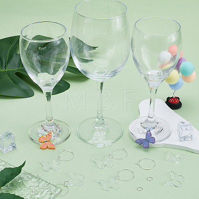 SUNNYCLUE DIY Blank Wine Glass Charm Making Kit DIY-SC0023-62A-1