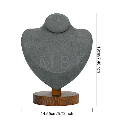 Wood Necklace Display Stands NDIS-WH0002-03-1