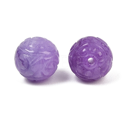 Dyed Natural Myanmar Jade Burmese Jade Carved Beads GG-CBAC08B-04A-02-1