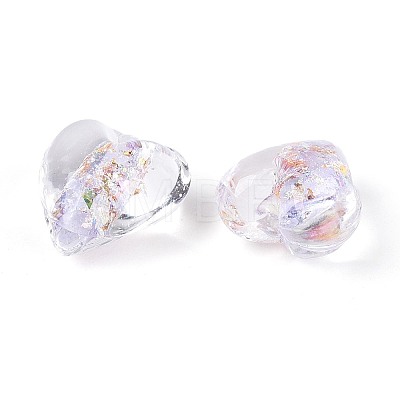 Handmade Foil Glass Beads FOIL-N029-09C-1