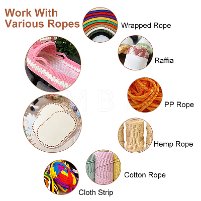   DIY Knitting Crochet Wooden Bag Bottom Shaper DIY-PH0010-24-1