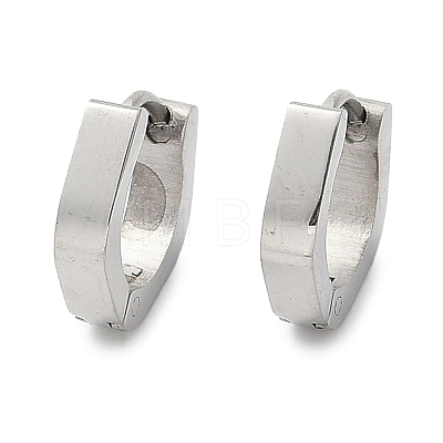 304 Stainless Steel Polishing Effect Hoop Earrings EJEW-M001-35P-1