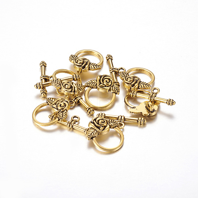 Tibetan  Style Alloy Toggle Clasps X-GLF0026Y-NF-1
